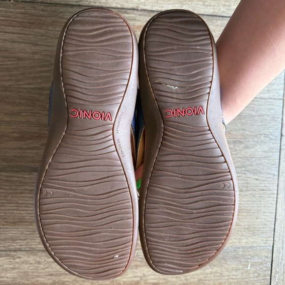 Vionic navy blue flip flops - Picture 3 of 5